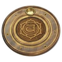 Porta Inciensos Chakra II 10 cm. (Madera)