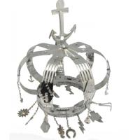Sant. Corona Yemanja Metal c/ Herram. 15 x 20 cm