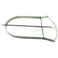 Sant. Ochosi metal 25 x 15 cm - 9,8 inch (niquelado)