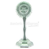 Sant. Santisimo Metal 18 x 7 cm (Baño Plateado)