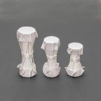 Set 3 Tambores Bata Obatala (6 a 10 cm) (blanco)
