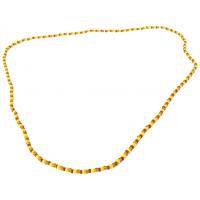 Collar Santeria Ochun Camino (Amar. Naranja Cr-Rojo) (1 V) P...