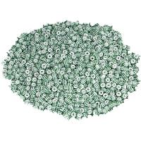 Cuenta Blanca rayada Verde 100 g *
