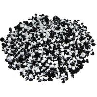 Cuenta Blanca rayada con Negro 100 g (HAS)