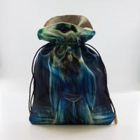 Bolsa Tarot Sacerdotisa - Seda 23 x 16 cm (azul) *