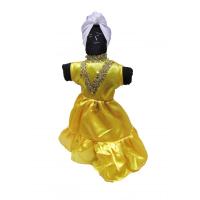 Muñeca Tela Ochún con Vestido 47 x 20 cm (Origen Cuba)(HAS)