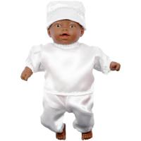 Muñeco Orisha Obatala 30 cm. Bebe de color (HAS)