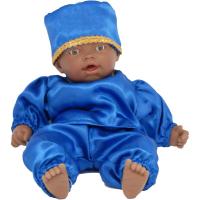 Muñeco Orisha Yemanja 30 cm. Bebe de color (HAS)