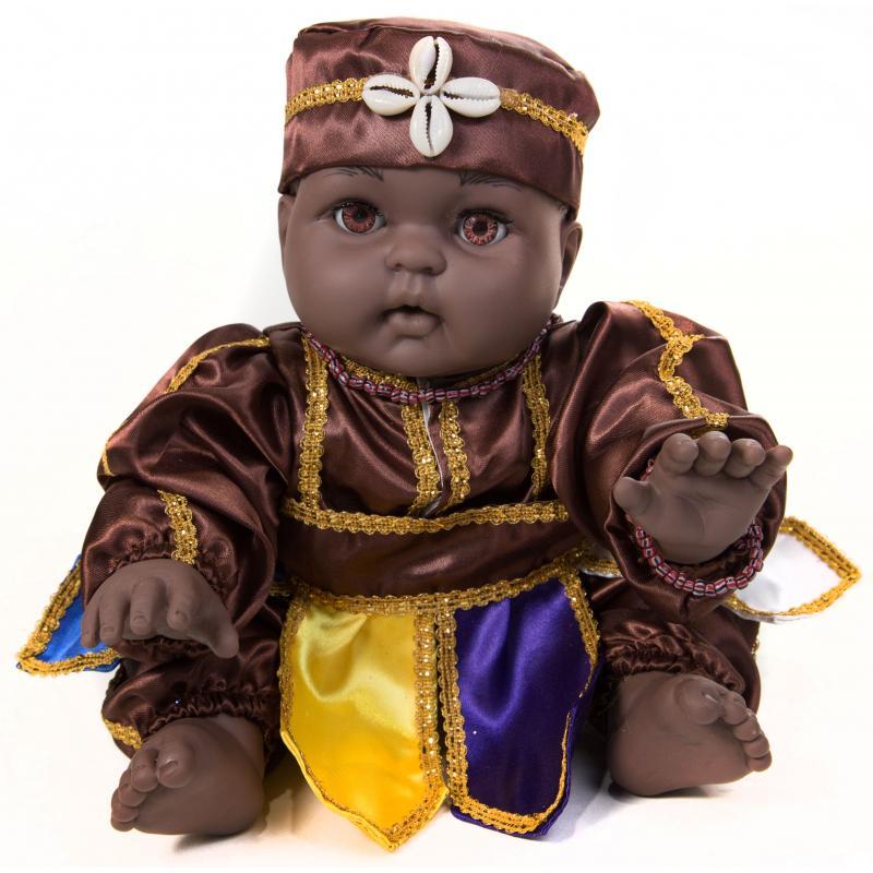 Muñeco Orisha Oya 35 cm. (Vestido + Accesorios)