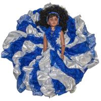 Muñeca Orisha Yemanja Plateada 70 cm (Dos Aguas) (Vestido +...