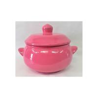 Sopera Ceramica Pellizco 28 x 20 cm Rosa (Obba)(producto Artesanal  puede tener irregularidades en c