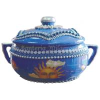 Sopera Ceramica Yemanja Flor 20 x 31 cm (Motivos Cenefas y C...
