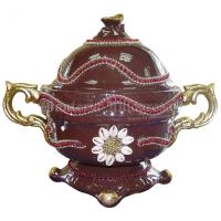 SOPERA Ceramica Decorada Oya Flor con asas 35 x 45 cm aprox....