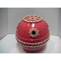 SOPERA Barro Nanu 26 x 25 cm aprox.Base +Tapa  (Motivos Rosa...