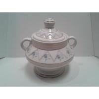 SOPERA Ceramica Tipo Copa Triangulo Asas c/ Flores y Pintura...