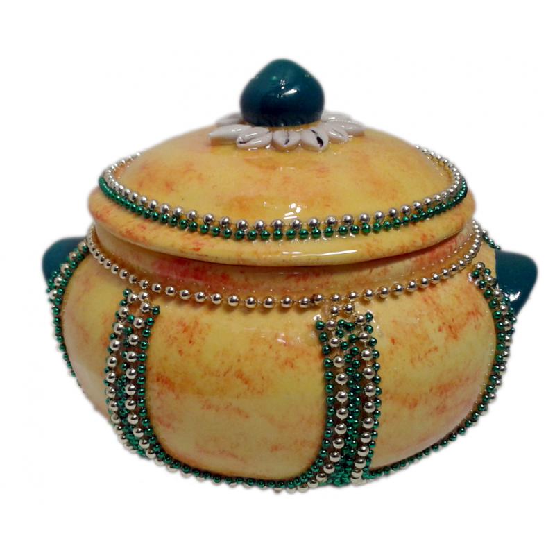 SOPERA Ceramica Ochun Amarillo Verde Pellizco 20 x 27 cm aprox. (Motivos Cenefas y Cauries)