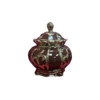 Sopera Porcelana Oya 26 x 25 cm (Marron con dorado)