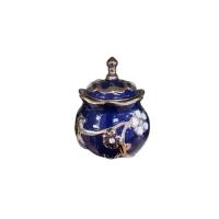 Sopera Porcelana Yemanja 29 x 24 cm (Azul con plateado)
