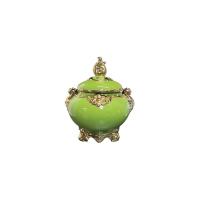 Sopera Porcelana Orula 30 x 27 cm (Verde con dorado)