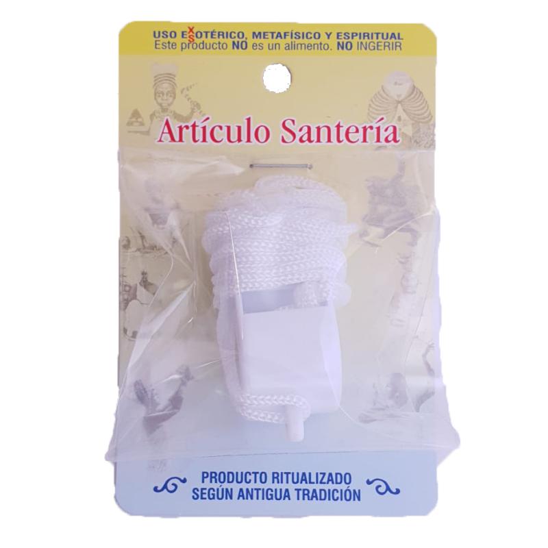 Art. Ritual Silbato Blanco Oricha