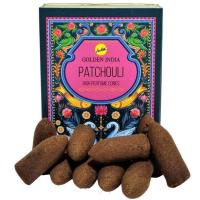 Cono reflujo Golden Indian Patchouli (10 conos-37g) (Sree Va...