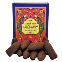 Cono reflujo Golden Indian Nagchampa-Nag Champa (10 conos-37...