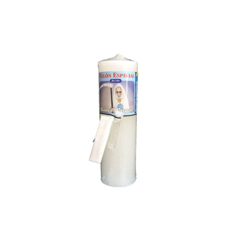Velon Completo Santa  Muerte Blanco  (Incluye Aceite + Polvo)