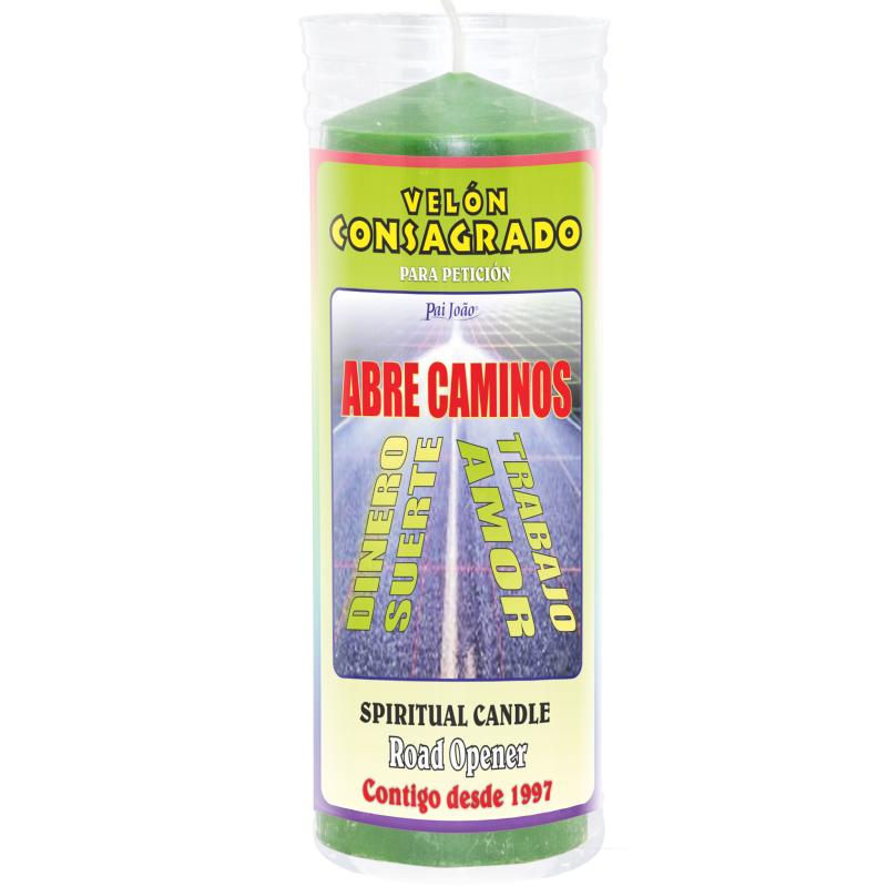 Velon Consagrado Abre Caminos 15 x 5.5 cm