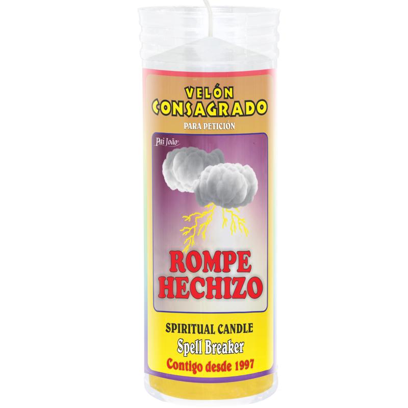 Velon Consagrado Rompe Hechizo 15 x 5.5 cm