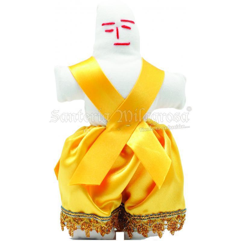 Muñeco Vudu Vestido Mujer Blanco 20 a 22 cm aprox. (Tela) Muñeco Vudu Vestido Mujer Blanco 20 a 22 cm aprox. (Tela)