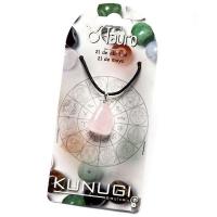 Colgante Piedra Signo II Tauro - Cuarzo Rosa - Engarce Plata...
