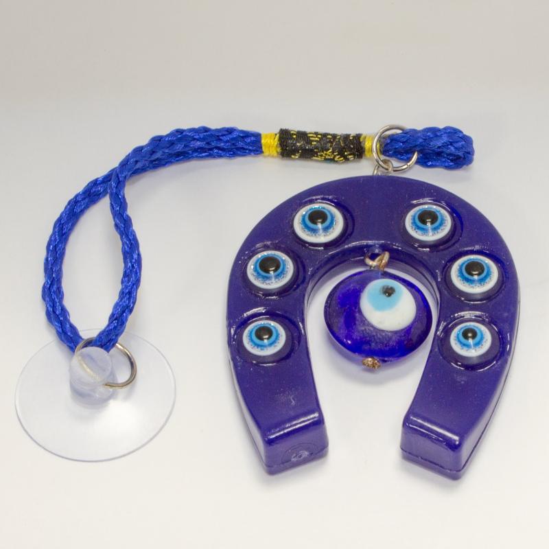 Amuleto Herradura con Ojo Turco (Proteccion Coche) 5 x 4 cm Amuleto Herradura con Ojo Turco (Proteccion Coche) 5 x 4 cm