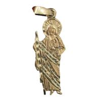 Amuleto Judas Tadeo Tumbaga Dorada 3 cm