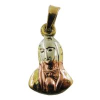 Amuleto Guadalupe o Lupita Tumbaga Busto 3 metales 1.5 cm