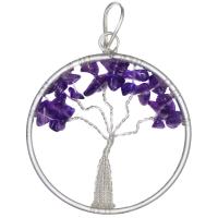 Amuleto Arbol de la Vida Chakra VI Amatista - 4 cm