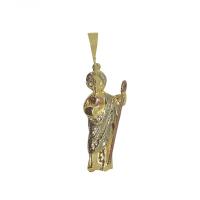 Amuleto Judas Tadeo Tumbaga 3 Metales 6 cm