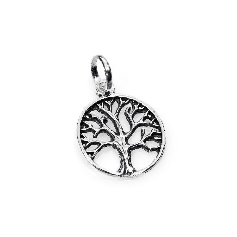Amuleto Plata Arbol de la Vida 2.3 x 1.9 cm Natural Amuleto Plata Arbol de la Vida 2.3 x 1.9 cm Natural
