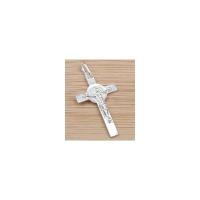 Amuleto Plata Cruz San Benito 3 cm