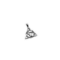 Amuleto Plata Simbolo Embrujada con Serpiente 2,5 cm(Trisqueta)