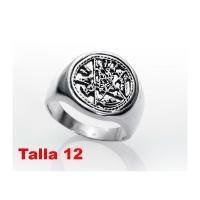 Amuleto Plata Anillo Tetragramaton Talla 12