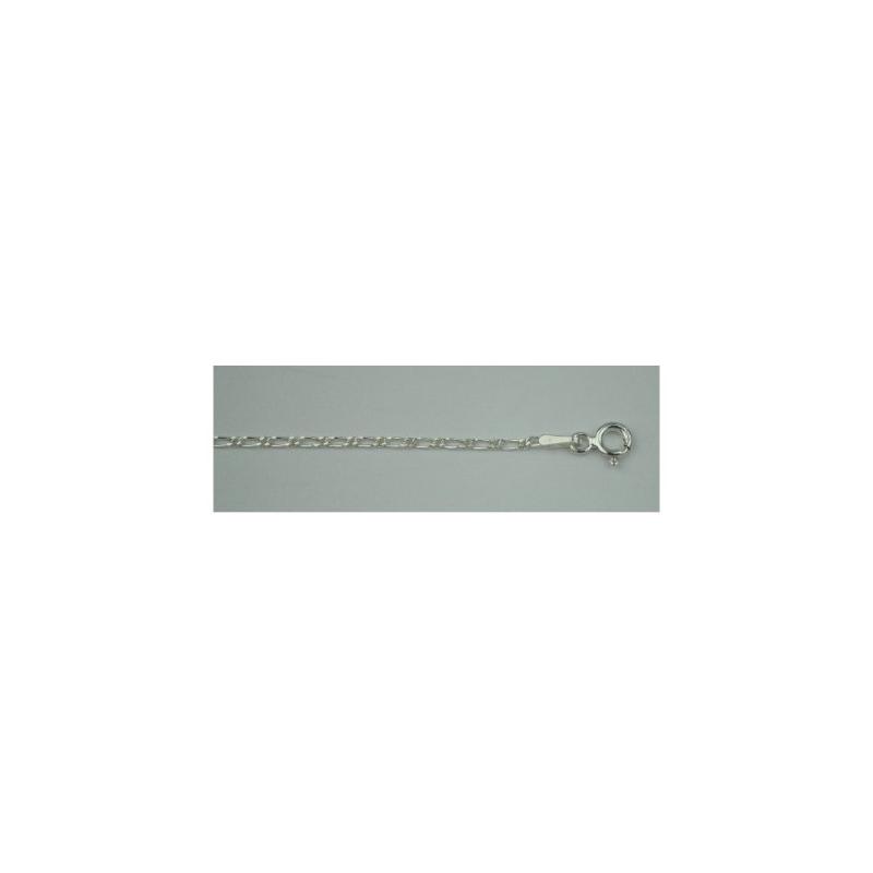 Cadena Plata 50 cm Eslabon Grueso (2,0 mm)