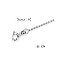 Cadena Plata 50 cm Cola de Raton Fina (1 mm)