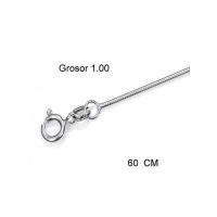 Cadena Plata 60 cm Cola de Raton Fina (1 mm)