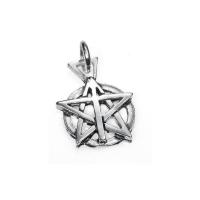 Amuleto Plata Pentagrama 2.5 x 1.9 cm(Has