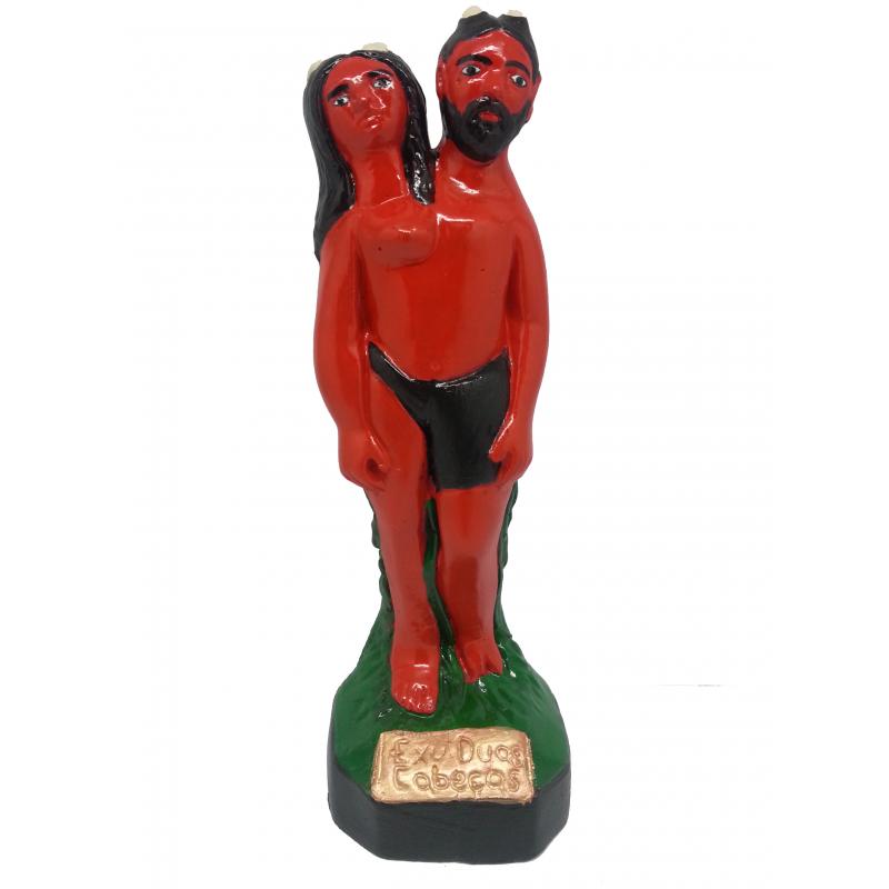 Imagen Umbanda Exu Dos Cabezas 22 cm