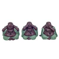 Buda No Ve, No Oye, No Habla 15 x 14 x 14 cm (Set)  (Resina)...