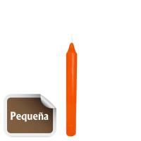 Vela Bujia Pequeña Naranja 11 x 1.2 cm (P24)