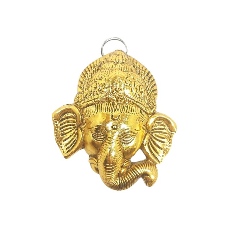 Ganesha 10 x 11 cm (Baño dorado) (Para colgar)
