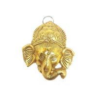 Ganesha 10 x 11 cm (Baño dorado) (Para colgar)
