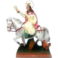 Imagen Barbara a Caballo 34 x 26 cm (Con Corona) (HAS)